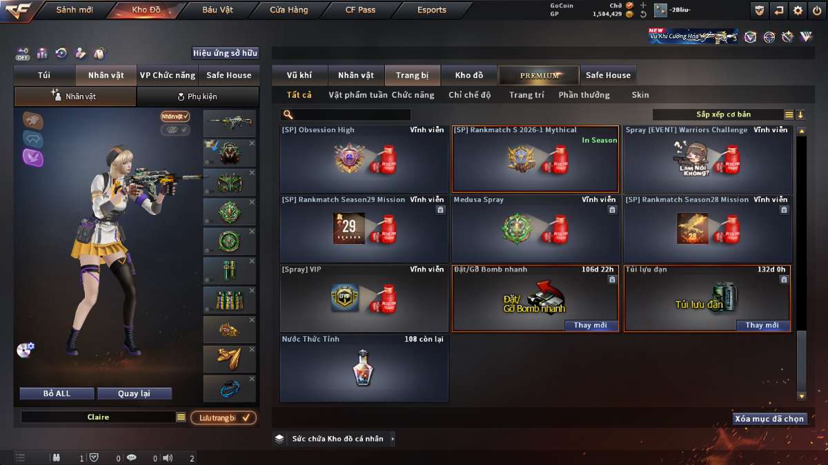 shop acc cf uy tin gia re